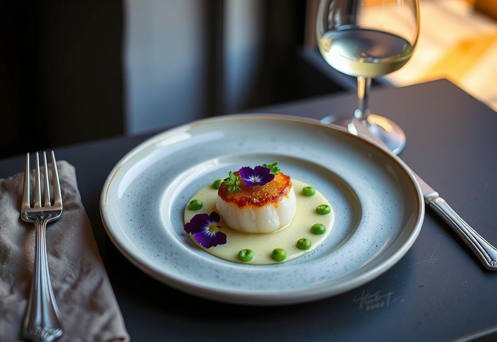 Fine dining plating